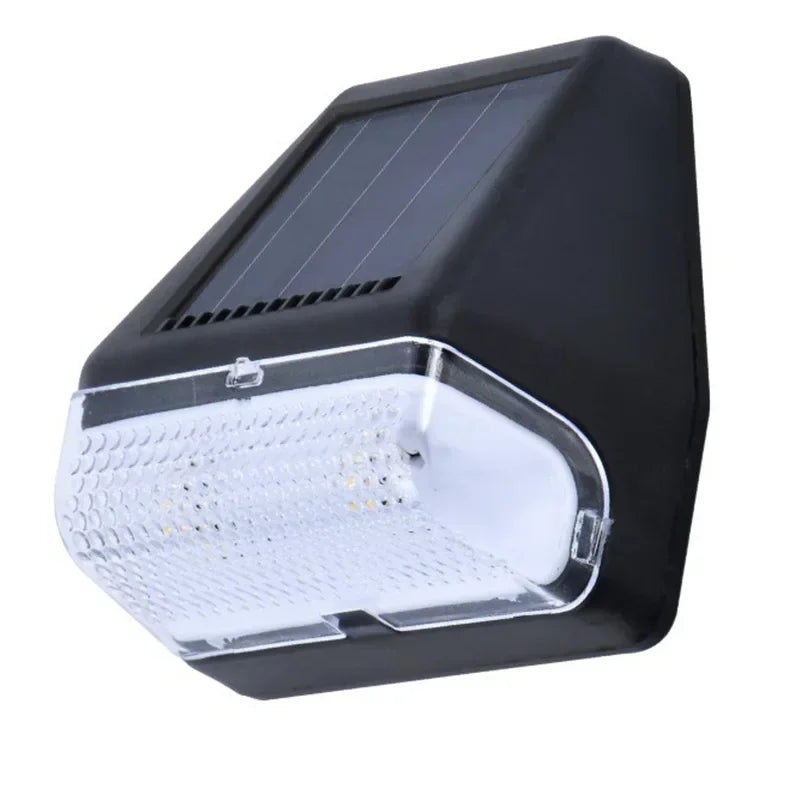 Home LED Solar Wall Lamp Road Light Induction Outdoor IP65 Rainproof Courtyard Garden Decoration Staircase Night Lighting Bright