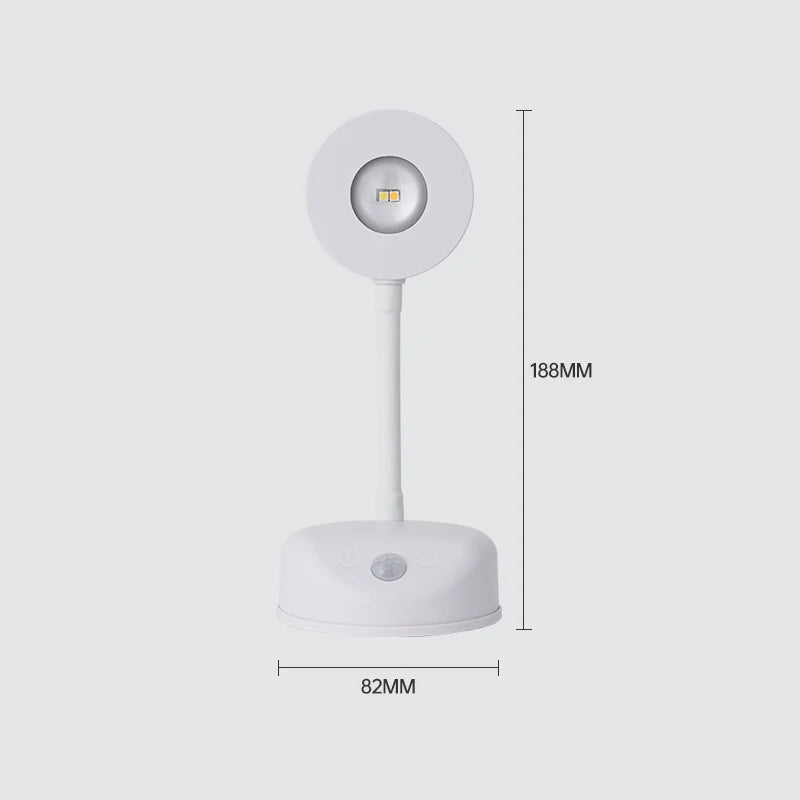 LED Wall Lamp USB Charging Wirelessly Dimmable Motion Sensor Living Room Bedroom Bedside Decoration Spotlights Night Wall Light