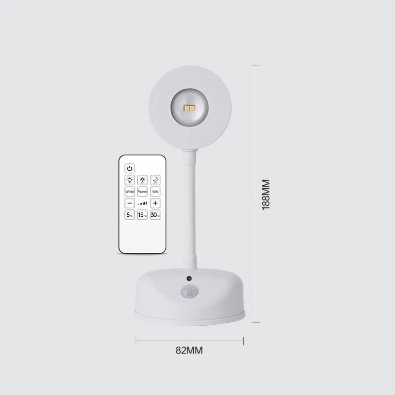 LED Wall Lamp USB Charging Wirelessly Dimmable Motion Sensor Living Room Bedroom Bedside Decoration Spotlights Night Wall Light