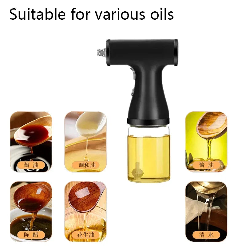 Xiaomi Electric Oil Spray Bottle Glass Cooking Oil Dispensers Olive Oil Butters Sprayers For Kitchen Air Fryer BBQ Salad Baking