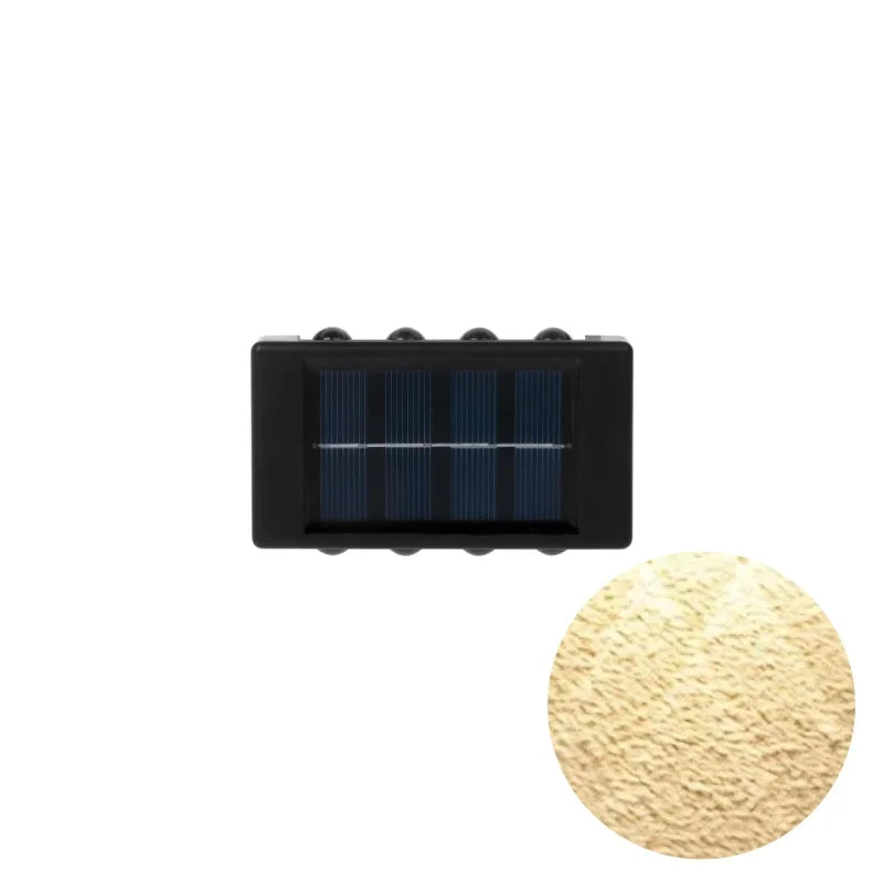 1pc 2/4/6/8/10/12LEDs Solar LED Wall Lights, Outdoor Wall Lamp For Garden, Patio, Ambient Light